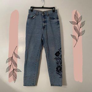 Urban Outfitters BDG Embroidered Mom Jean